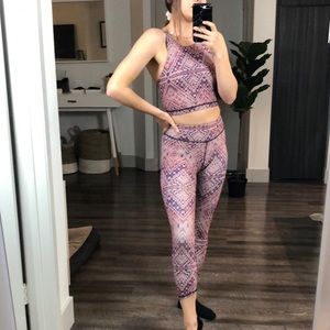 Electric & Rose dusty rose print set Top & Bottom!